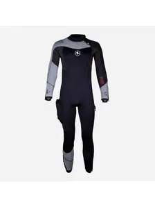 Display front view 2 of Product detail - DYNAFLEX - Men's Dive Wetsuit 7mm black/red
