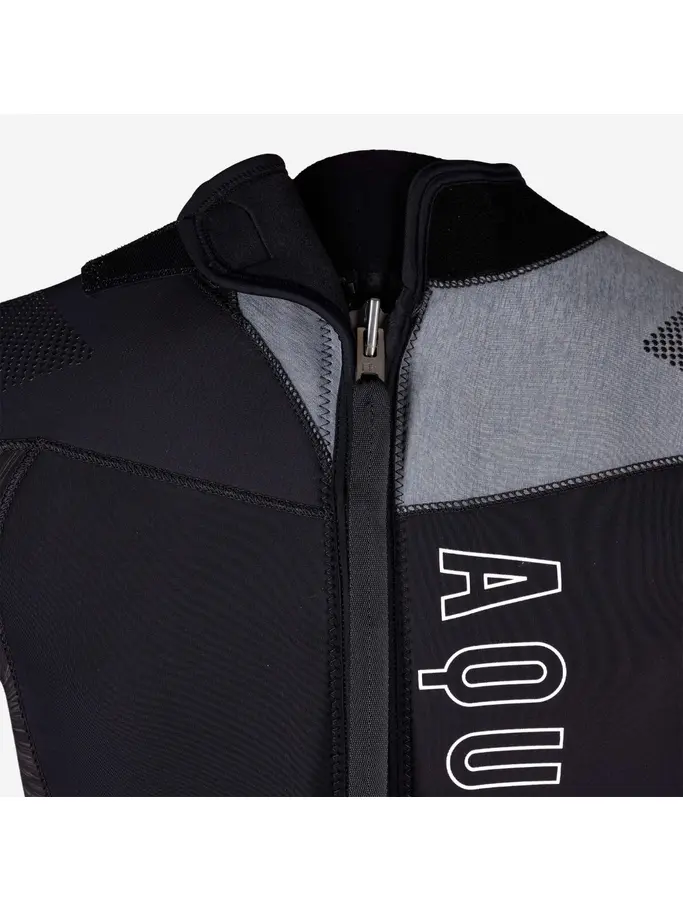 Out of Stock, voir image en taille réelle de la vue frontale de Product detail - DYNAFLEX - Men's Dive Wetsuit 7mm black/red