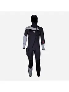 Display front view 2 of Product detail - DYNAFLEX - Men's Dive Wetsuit with Hood 7mm black/red