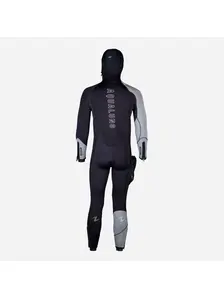 Display front view 4 of Product detail - DYNAFLEX - Men's Dive Wetsuit with Hood 7mm black/red