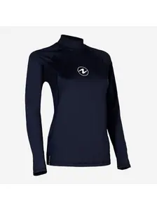 Display front view 3 of Product detail - SLIM FIT RASHGUARD - Women's Long Sleeve black