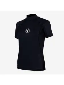Display front view 1 of Product detail - SLIM FIT RASHGUARD - Women's Short Sleeve black