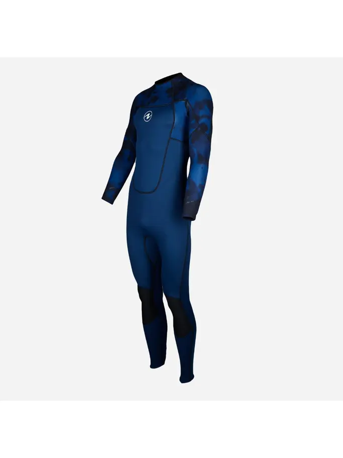 , view full size image of Front view of Product detail - HYDROFLEX - Men's Dive Wetsuit  3mm NPBL