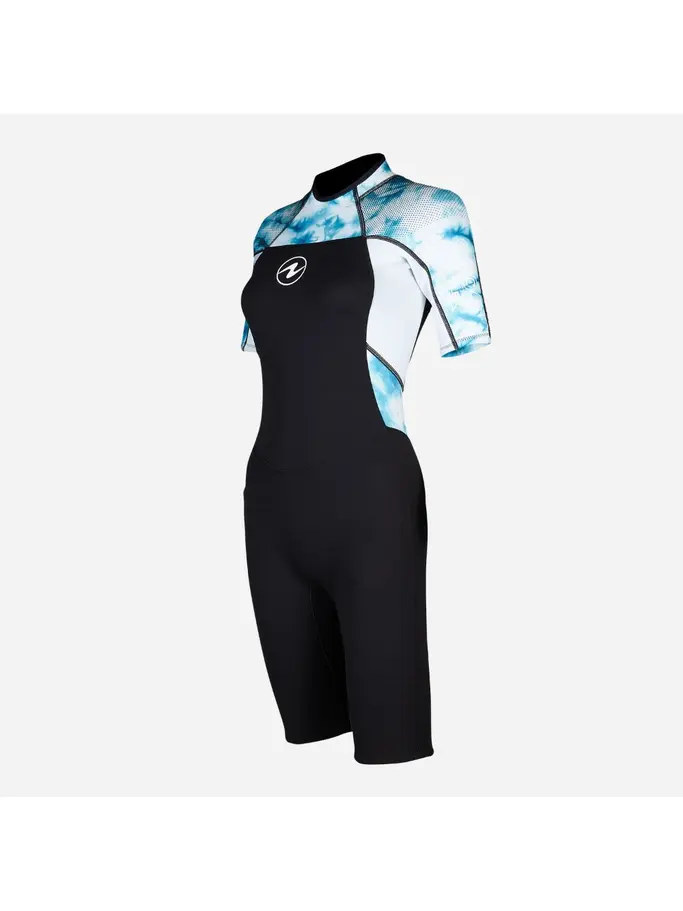 , view full size image of Front view of Product detail - HYDROFLEX - Women's Dive Shorty 3mm KPLB