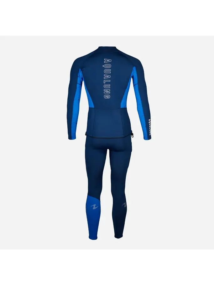 , view full size image of Front view of Product detail - FITFLEX - Men's Dive Wetsuit 3mm navy/royal