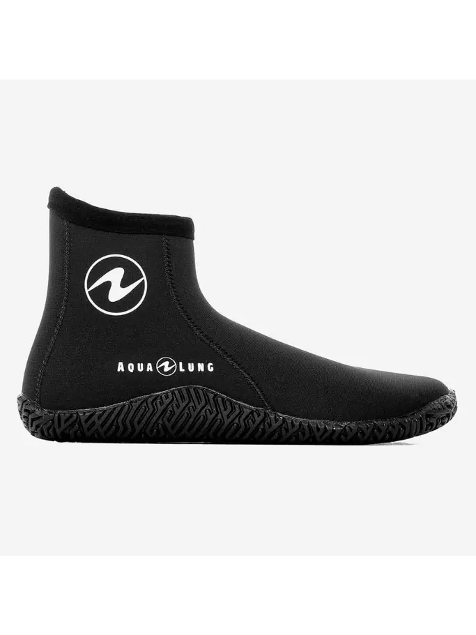Out of Stock, view full size image of Front view of Product detail - ECHOMID - Dive Boots 5mm black/blue