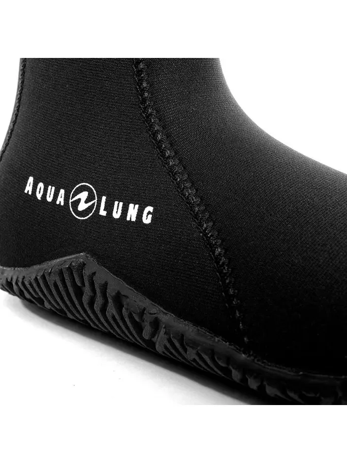 Out of Stock, view full size image of Front view of Product detail - ECHOMID - Dive Boots 5mm black/blue