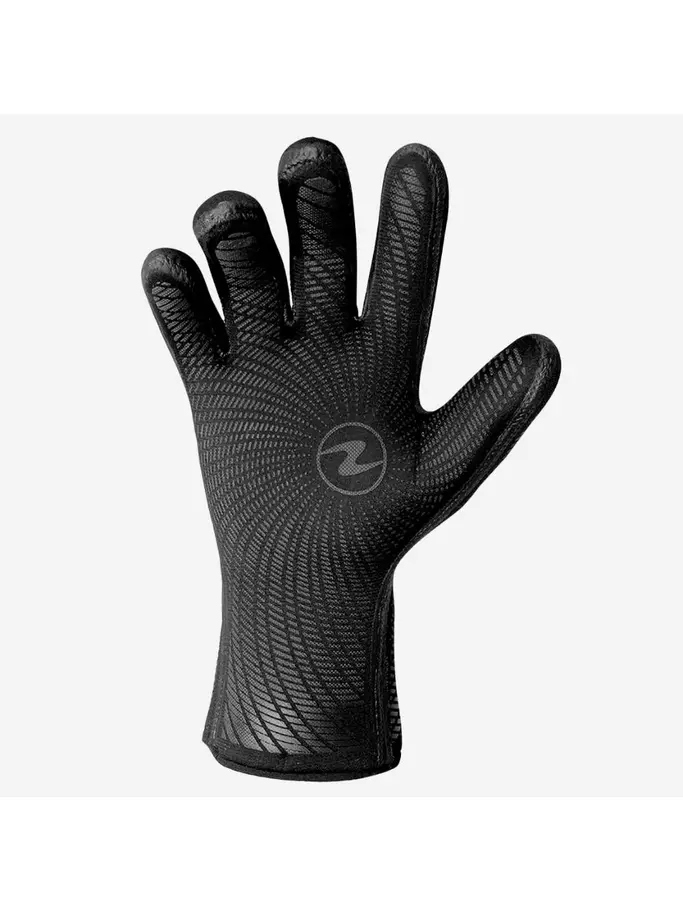 Out of Stock, view full size image of Front view of Product detail - LIQUID GRIP - Dive Gloves 3mm black/blue