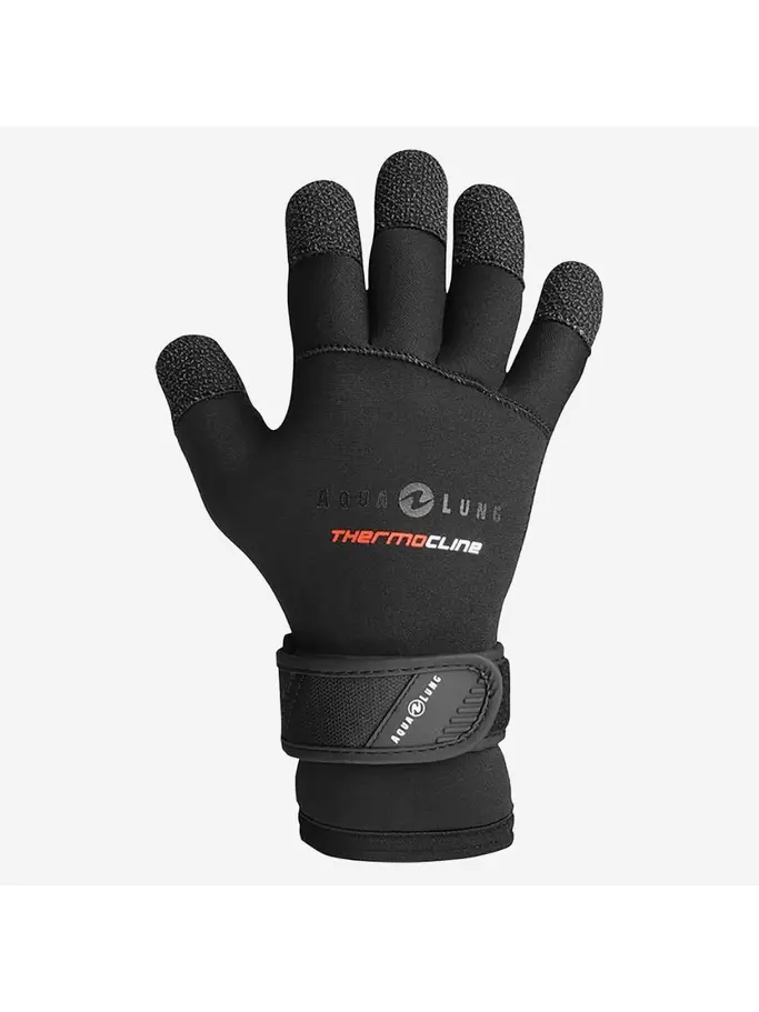 Out of Stock, Ver imagen de tamaño completo de Vista frontal de Product detail - THERMOCLINE K - 5mm Dive Gloves black/red