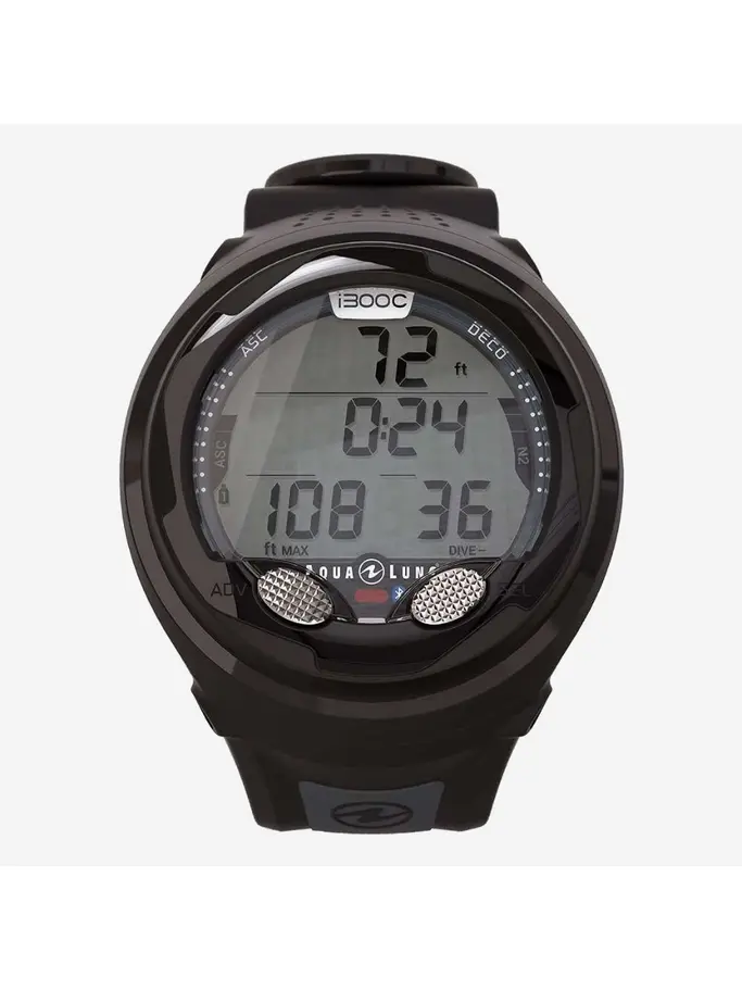 Out of Stock, Ver imagen de tamaño completo de Vista frontal de Product detail - i300C - Dive Computer black/grey