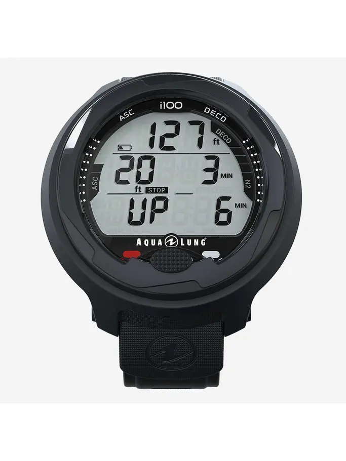 Out of Stock, view full size image of Front view of Product detail - i100 - Dive Computer black