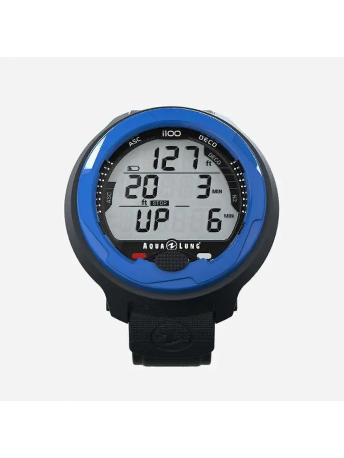 Out of Stock, Ver imagen de tamaño completo de Vista frontal de Product detail - i100 - Dive Computer black/blue