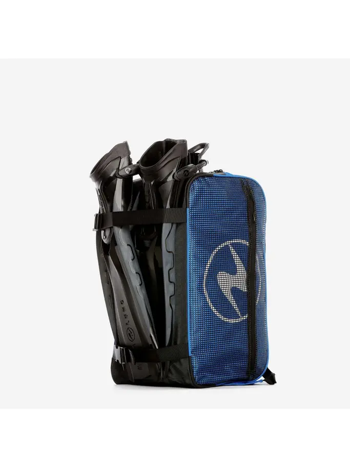 Out of Stock, view full size image of Front view of Product detail - EXPLORER II DUFFEL - Travel Ready Gear Bag blue/black