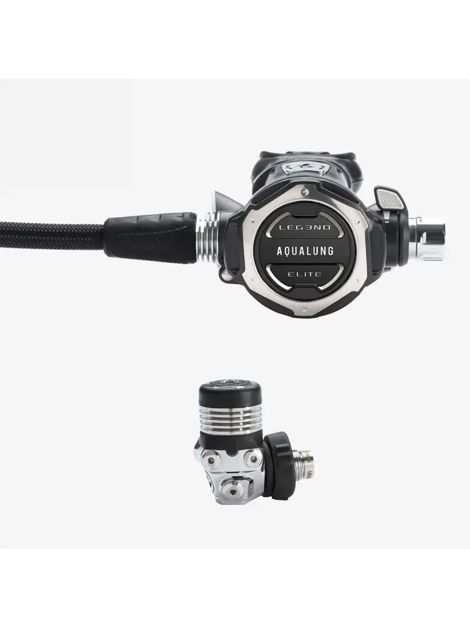 , view full size image of Front view of Product detail - LEG3ND ELITE - Dive Regulator black