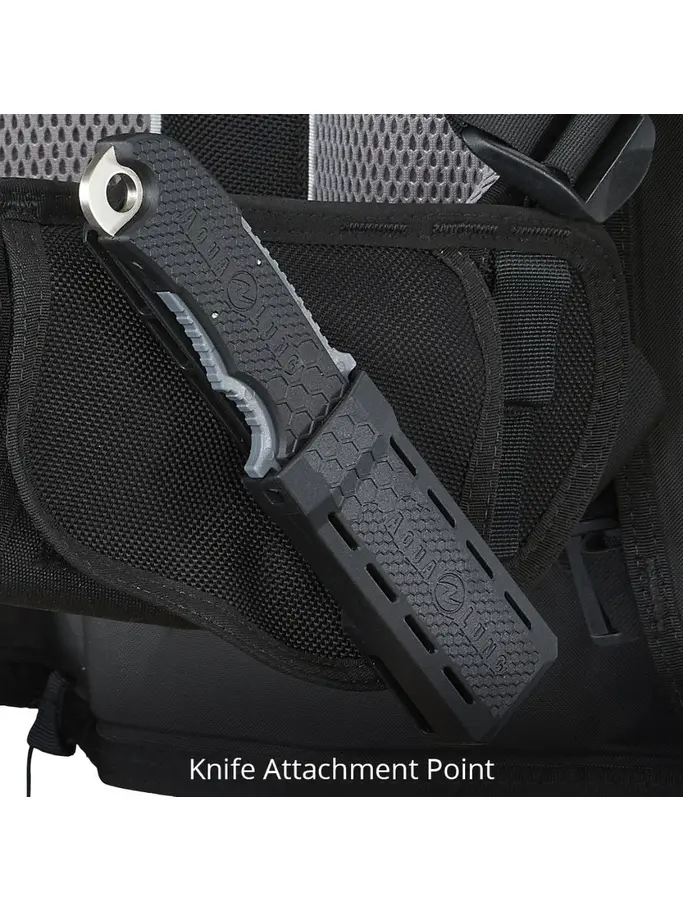 Out of Stock, view full size image of Front view of Product detail - ROGUE - Dive BCD black/grey