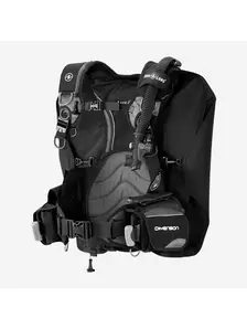 Display front view 2 of Product detail - DIMENSION - Men's Dive BCD black/grey