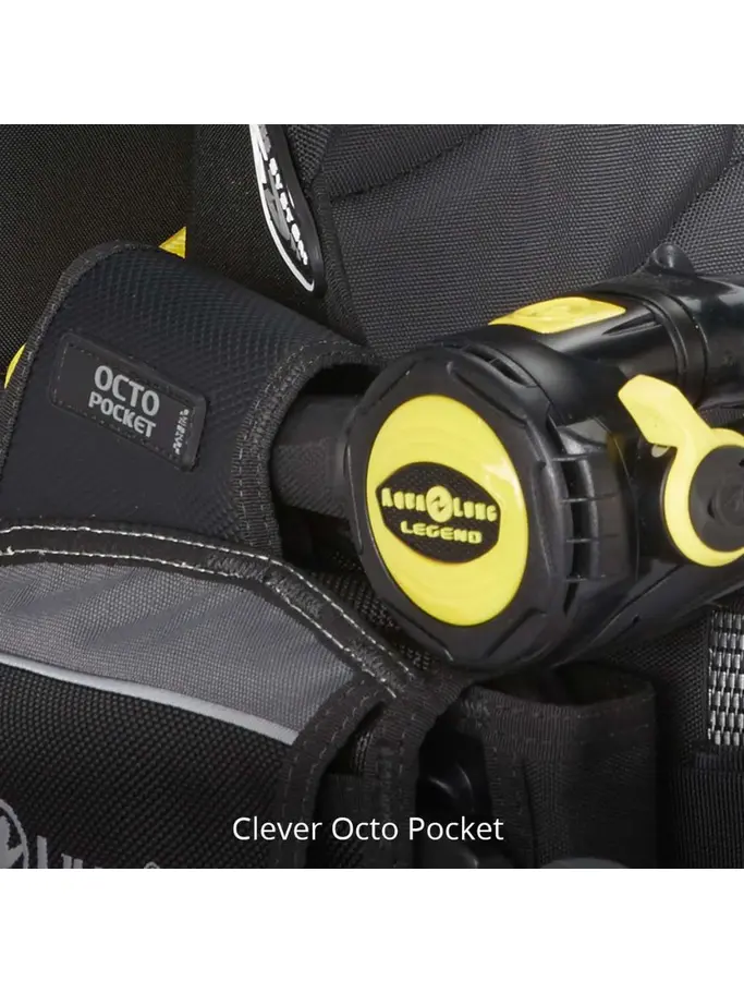 Out of Stock, visualizzare l'immagine full size della vista frontale di Product detail - DIMENSION - Men's Dive BCD black/grey