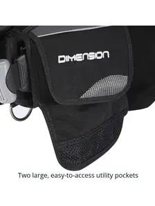 Display front view 5 of Product detail - DIMENSION - Men's Dive BCD black/grey