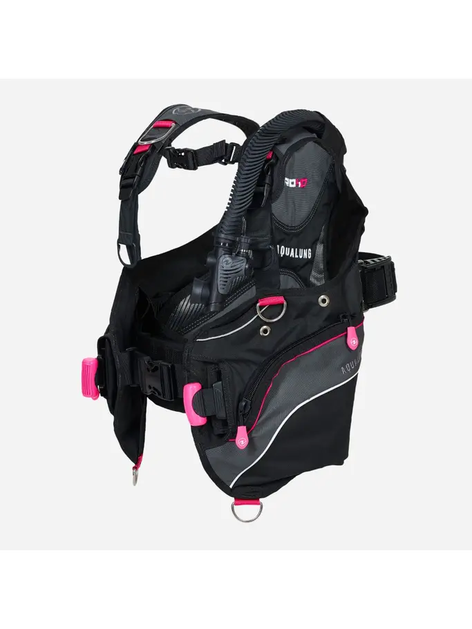 , Ver imagen de tamaño completo de Vista frontal de Product detail - PRO HD - Women's Dive BCD black/pink