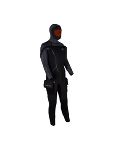 Display front view 3 of Product detail - THERMIQ ADV - Men's Wetsuit 8/7mm black/grey