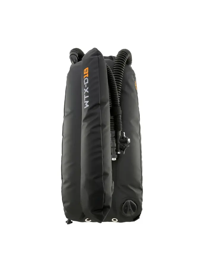 , Ansicht Großes Bild der Vorderseite Product detail - WTX-D18 SINGLE CYLINDER WINGS - Dive BCD black