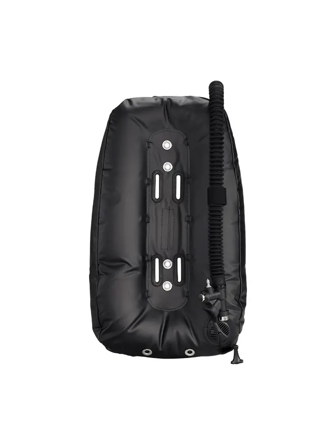, view full size image of Front view of Product detail - WTX-D30 PSD SINGLE CYLINDER WINGS - Dive BCD black