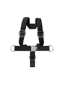 Display front view 1 of Product detail - DELUXE WEBBED HARNESS - Dive BCD Accessory black/grey