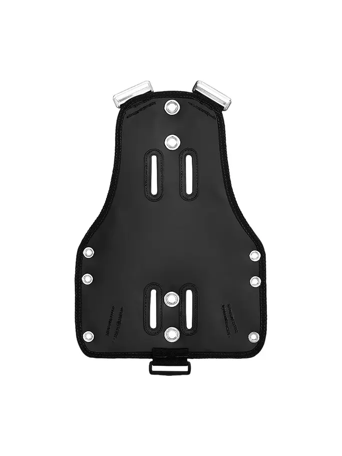 , view full size image of Front view of Product detail - ULTRALIGHT TRAVEL PLATE - Dive BCD Accessory black
