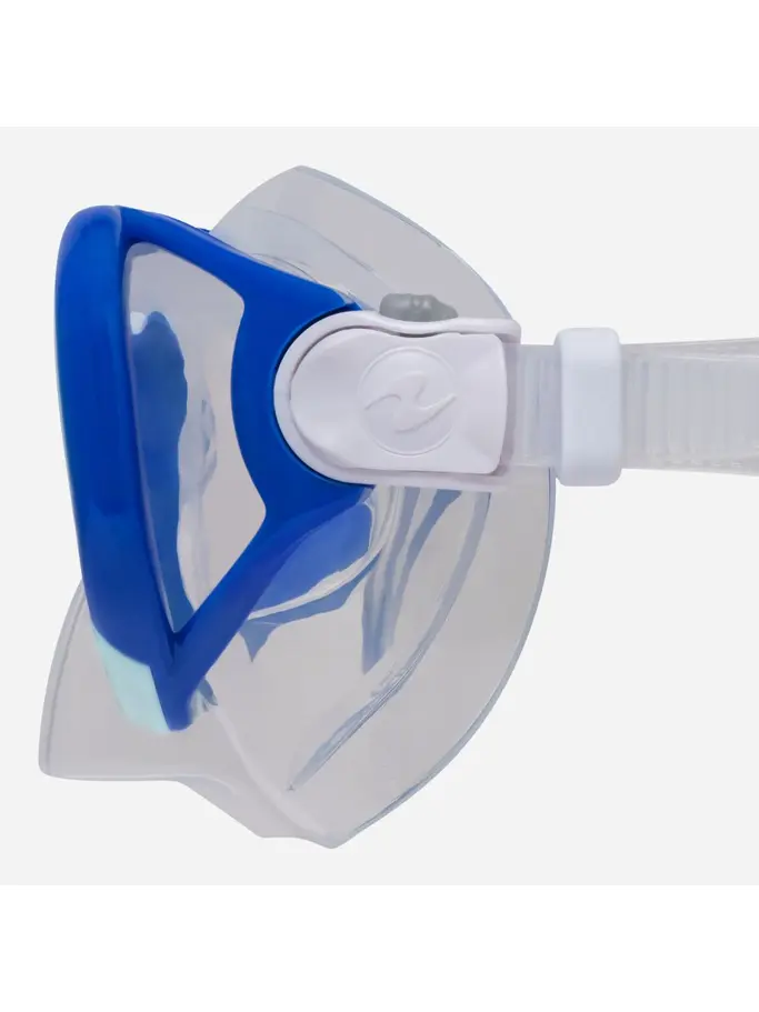 Out of Stock, view full size image of Front view of Product detail - URCHIN JR 2.0 - Snorkeling Mask Junior BLBWHCLR
