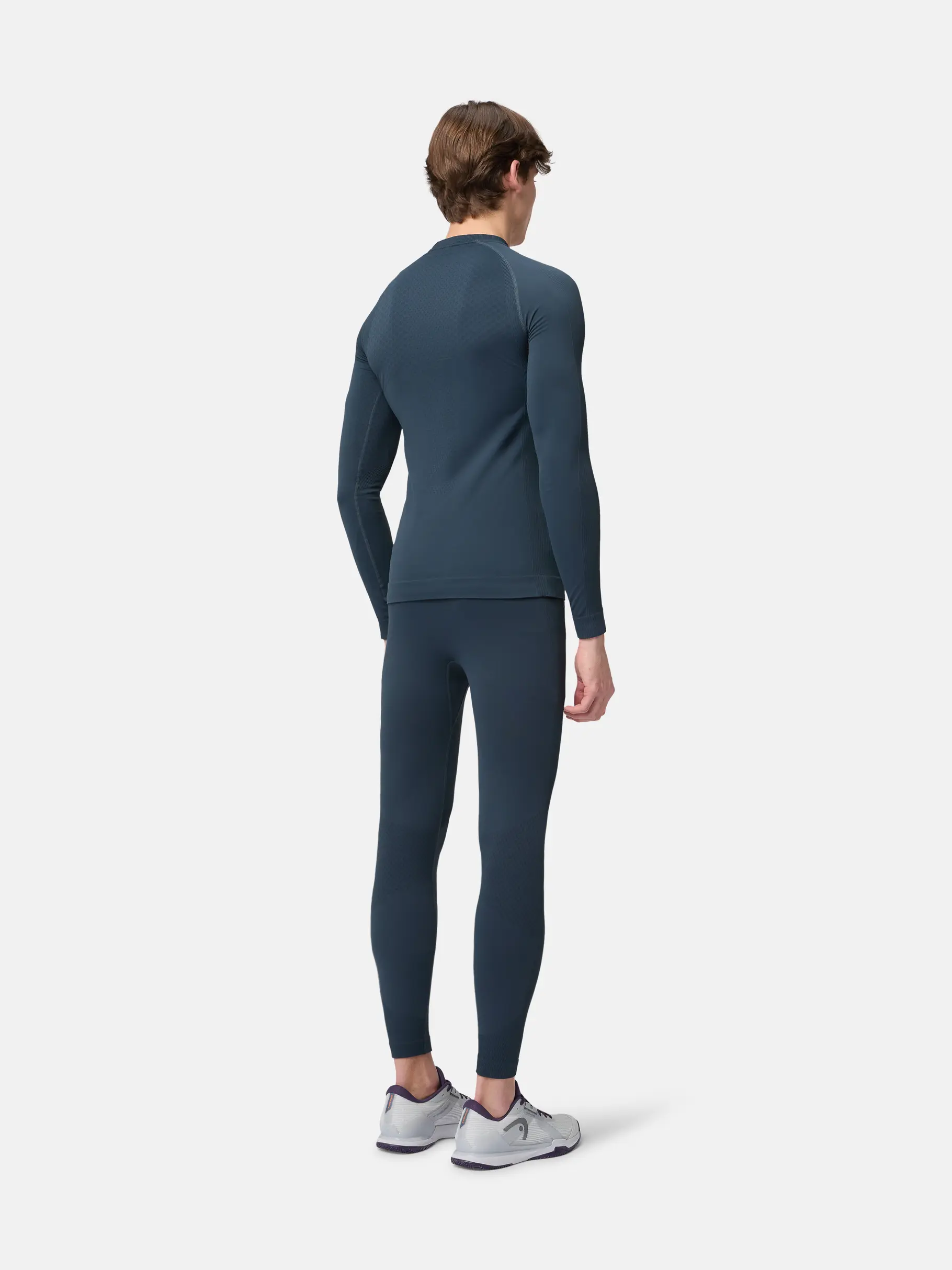 New, weergave van volledige grootte van vooraanzicht van Product detail - FLEX Seamless LS Men navy