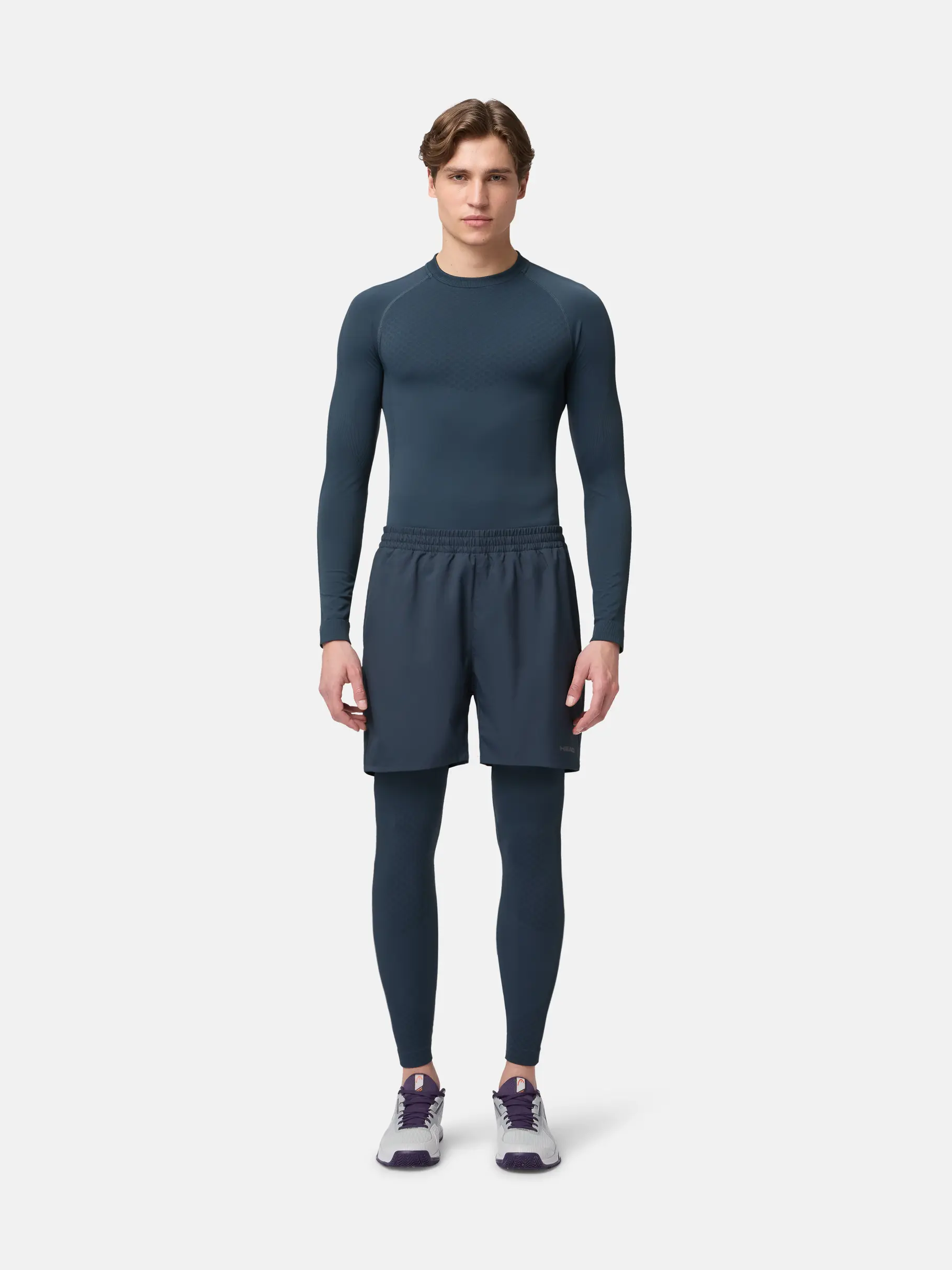 New, weergave van volledige grootte van vooraanzicht van Product detail - FLEX Seamless Tight Men navy