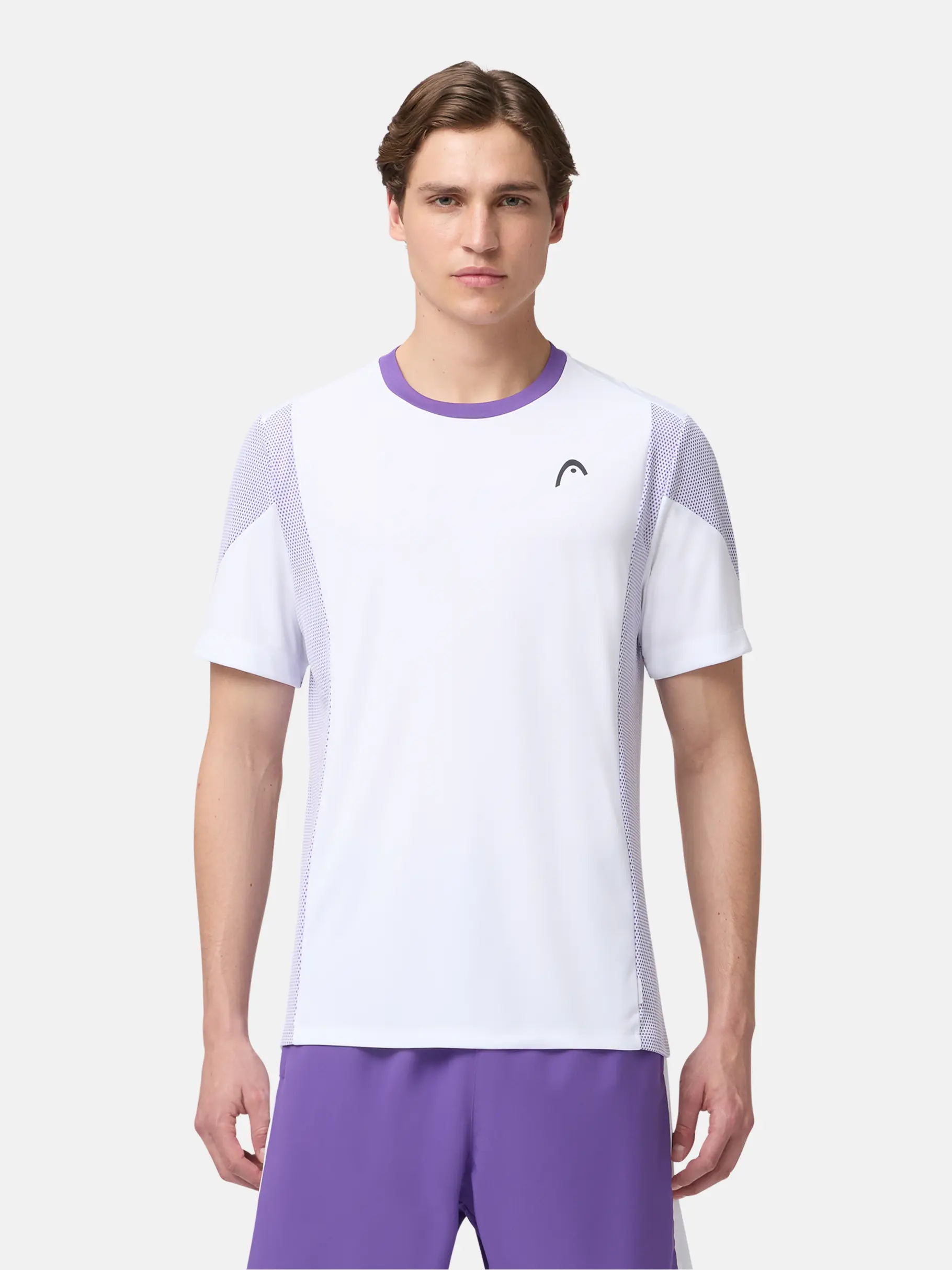 New, voir image en taille réelle de la vue frontale de Product detail - SLICE T-Shirt Men white/purple
