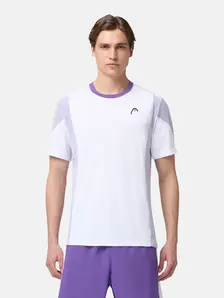 Display front view 3 of Product detail - SLICE T-Shirt Men white/purple