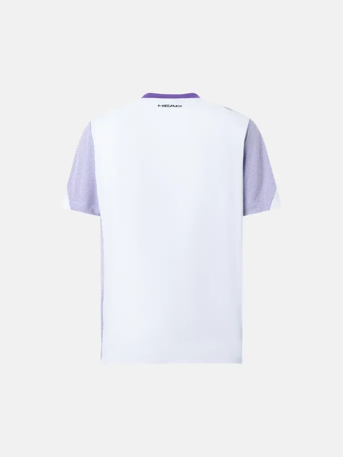 Sale, view full size image of Front view of Product detail - SLICE T-Shirt Men white/purple