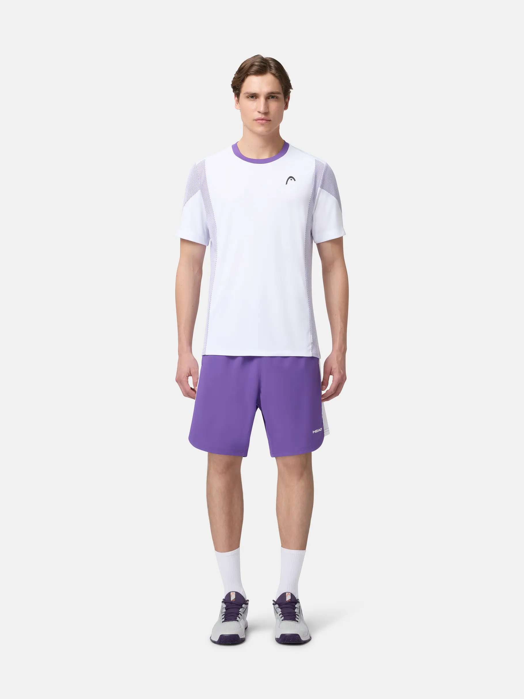 New, voir image en taille réelle de la vue frontale de Product detail - SLICE T-Shirt Men white/purple