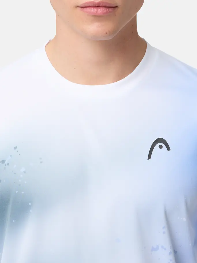 Sale, view full size image of Front view of Product detail - TOPSPIN T-Shirt Men navy/print vision m