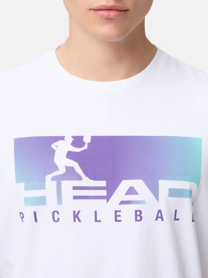 Sale, view full size image of Front view of Product detail - VISION T-Shirt Men white/purple