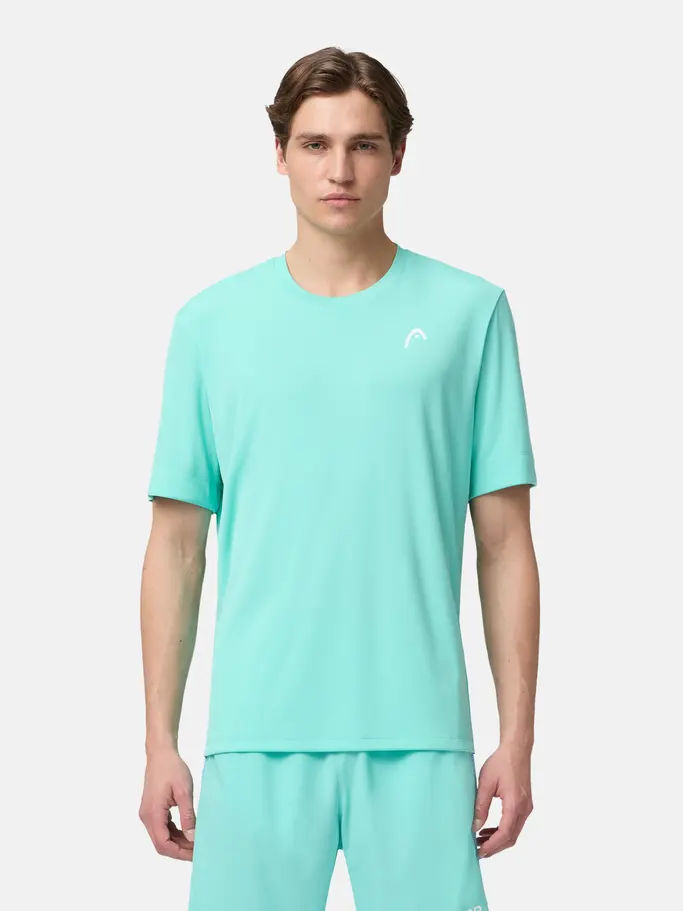 , view full size image of Front view of Product detail - SLICE II T-Shirt Men turquoise