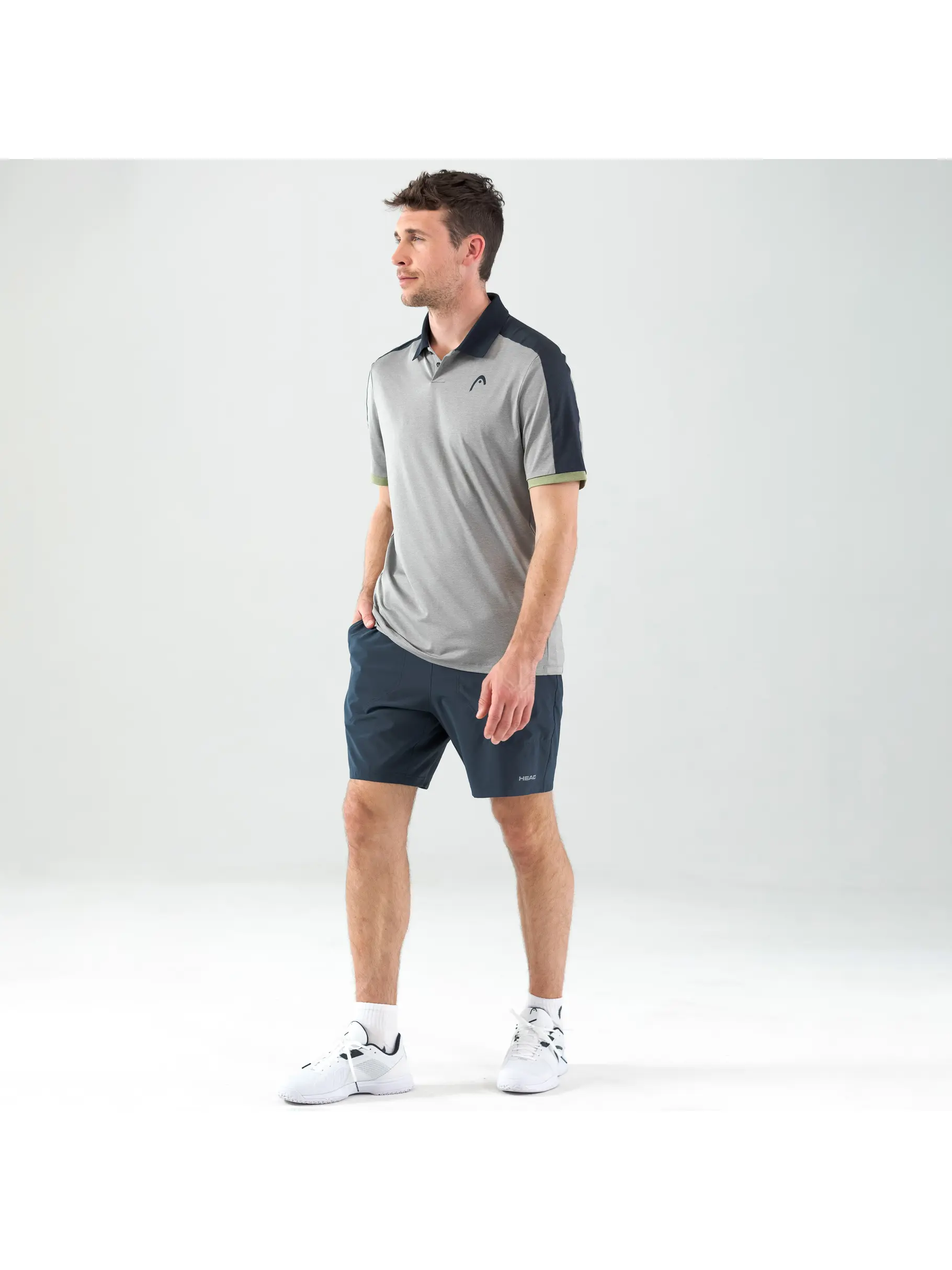 Sale,Best Seller, weergave van volledige grootte van vooraanzicht van Product detail - PADEL Tech Polo Shirt Men lightgreen