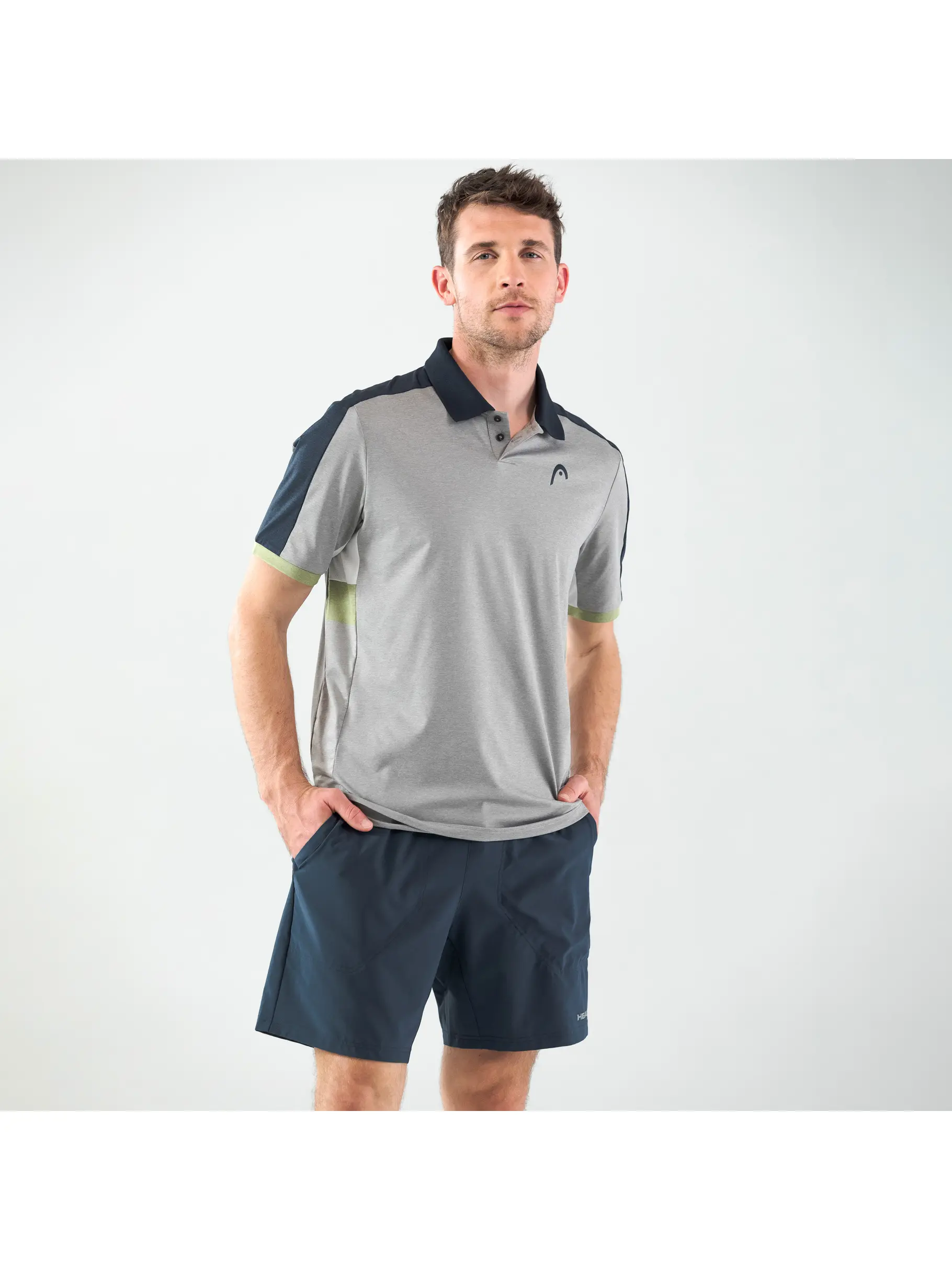 Sale,Best Seller, weergave van volledige grootte van vooraanzicht van Product detail - PADEL Tech Polo Shirt Men lightgreen