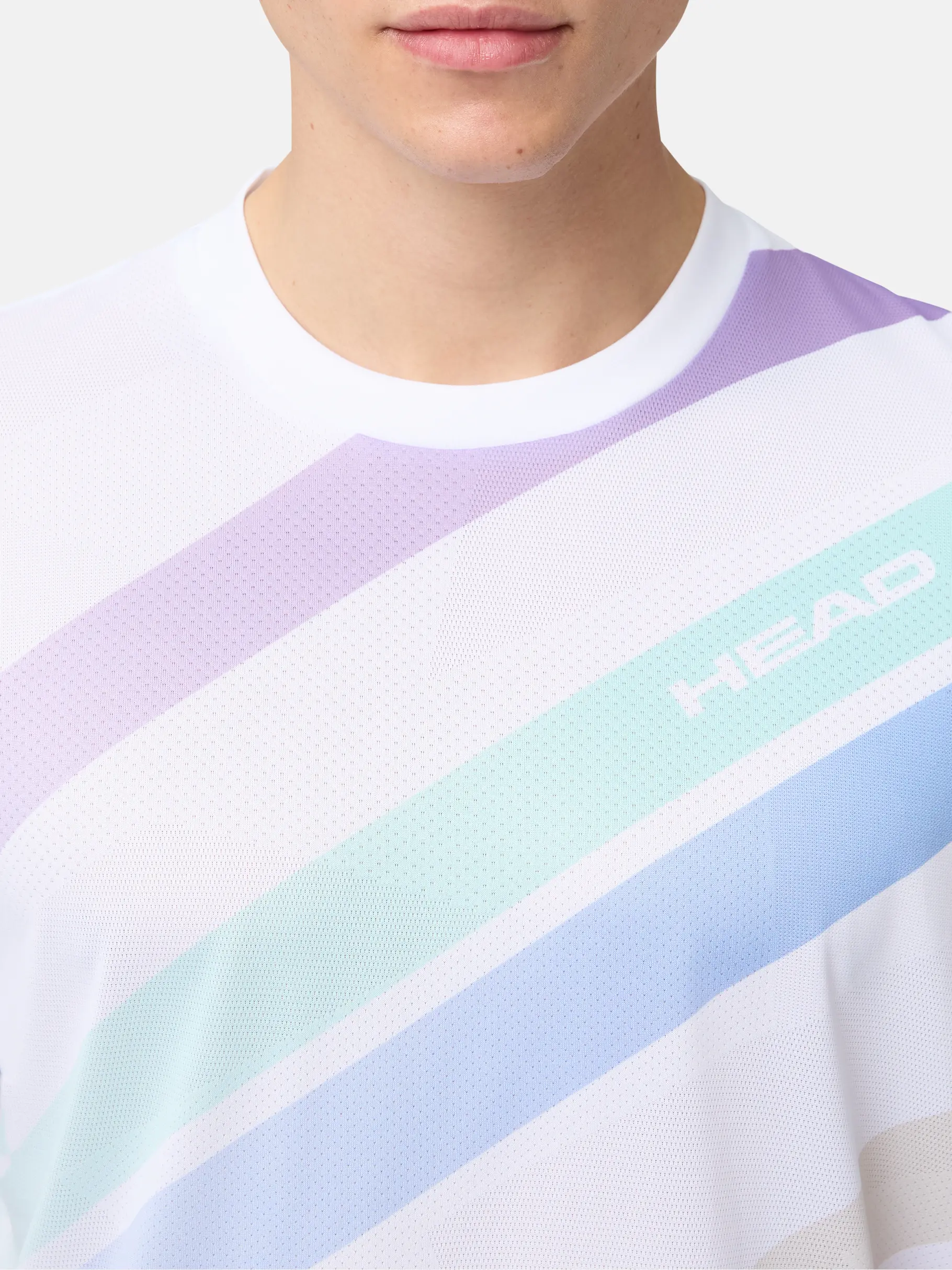 New, view full size image of Front view of Product detail - PRO T-Shirt Men white/print perf m