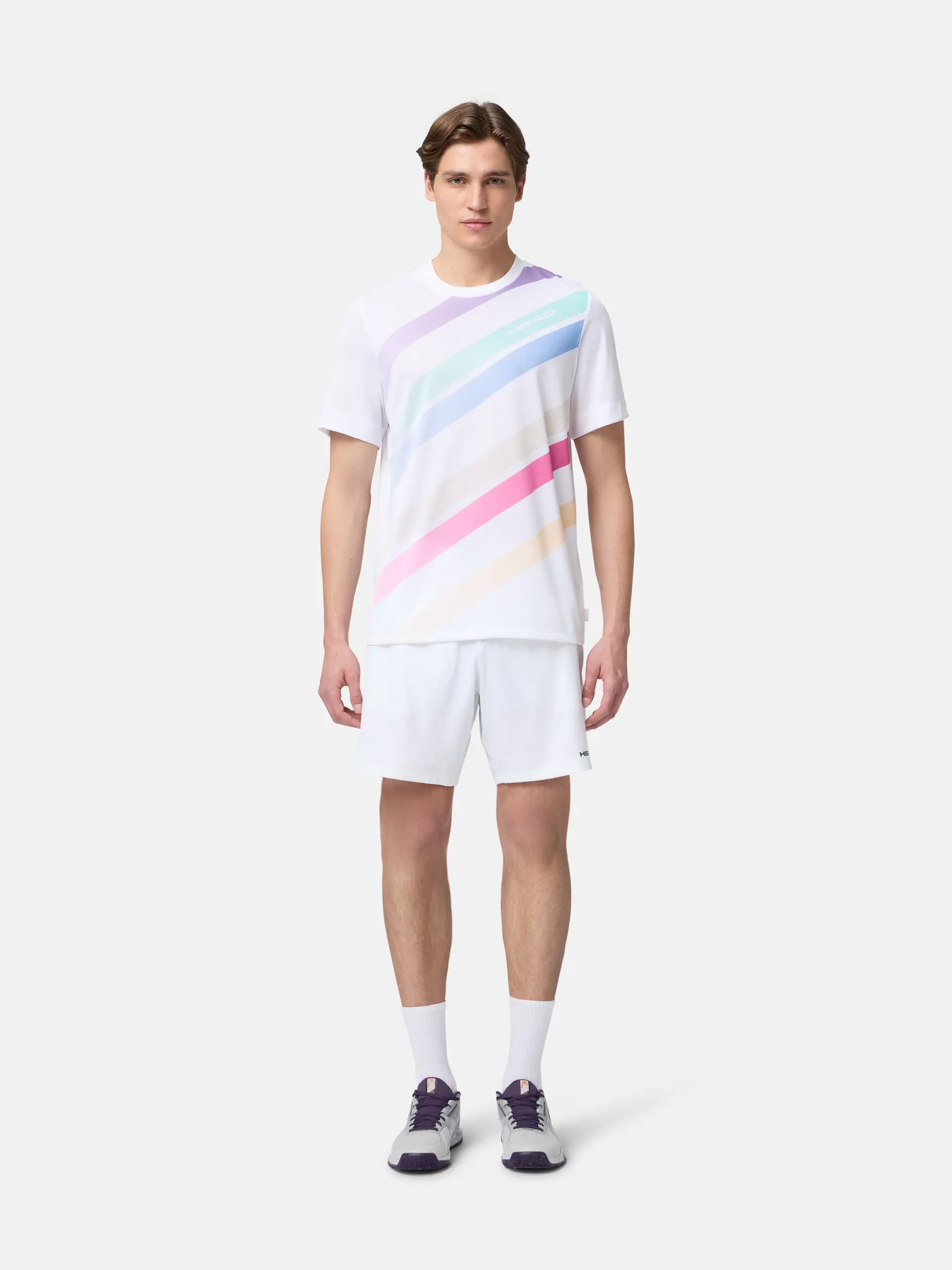 New, view full size image of Front view of Product detail - PRO T-Shirt Men white/print perf m