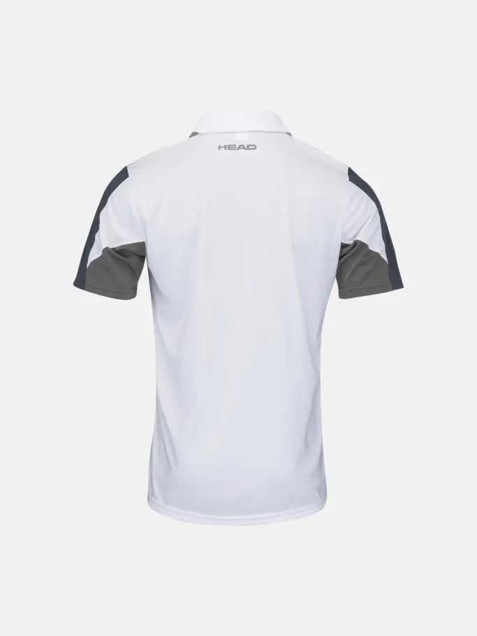 , view full size image of Front view of Product detail - CLUB 22 Tech Polo Shirt Men white/navy
