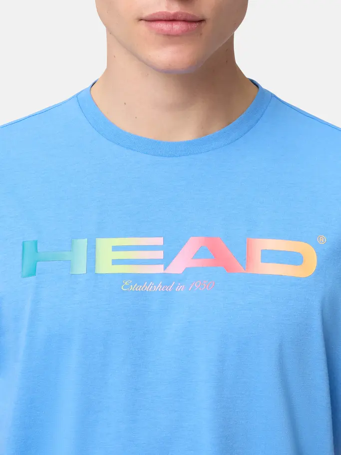 Sale, view full size image of Front view of Product detail - RAINBOW T-Shirt Men airforce blue