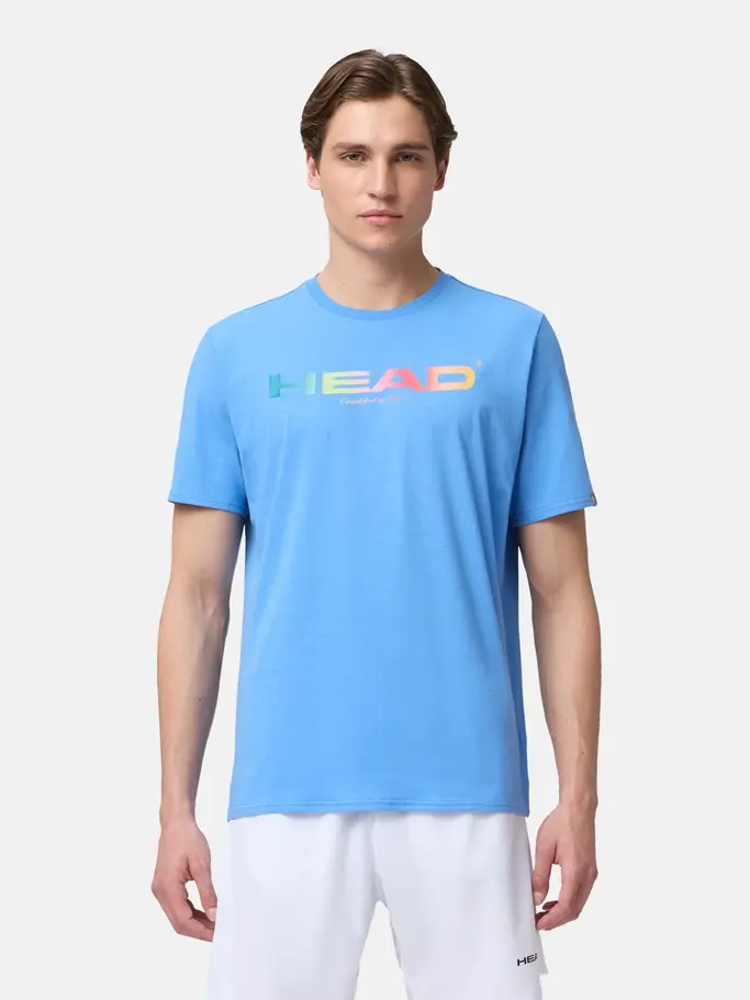 Sale, view full size image of Front view of Product detail - RAINBOW T-Shirt Men airforce blue