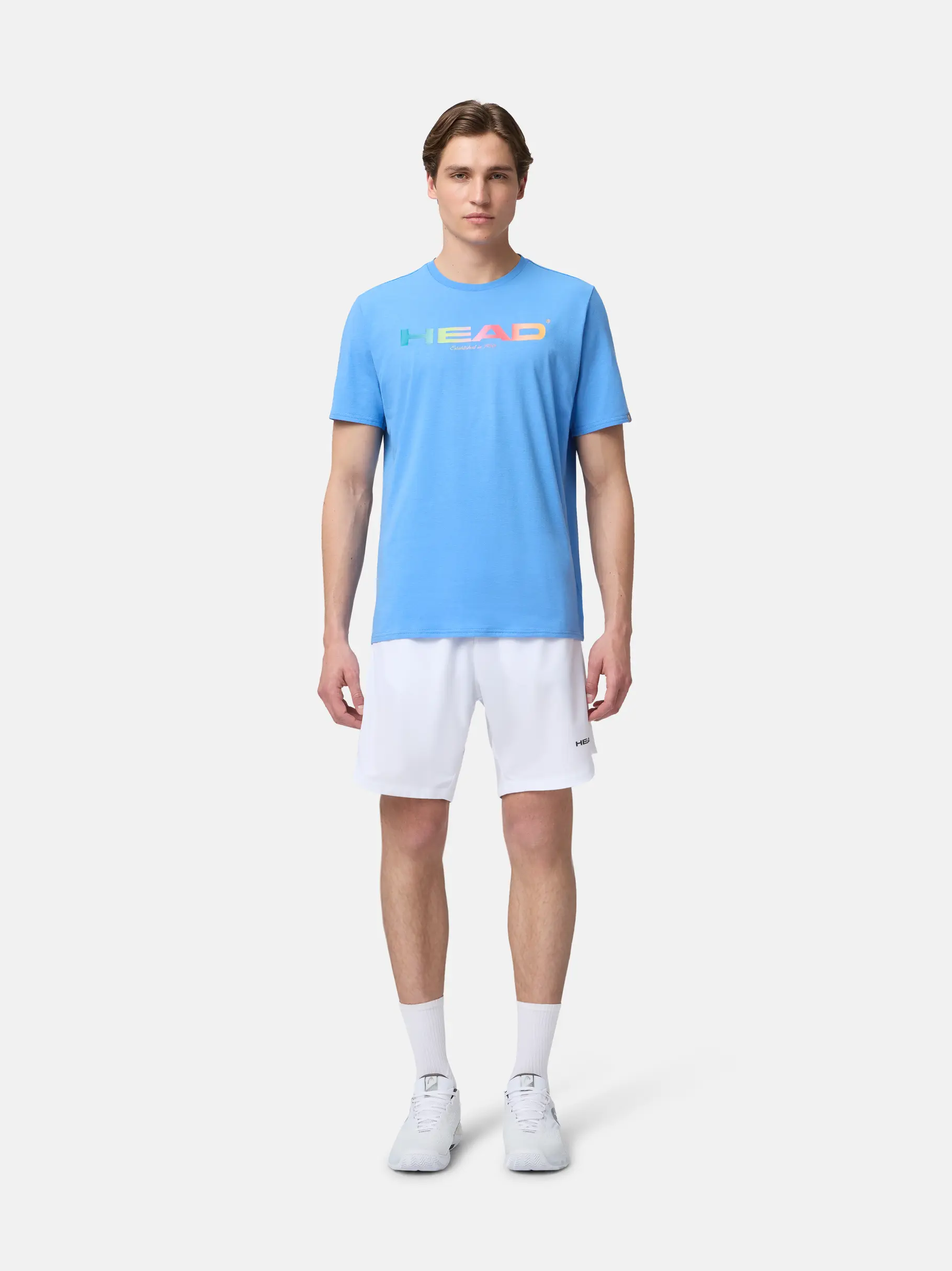 , Ansicht Großes Bild der Vorderseite Product detail - RAINBOW T-Shirt Men airforce blue