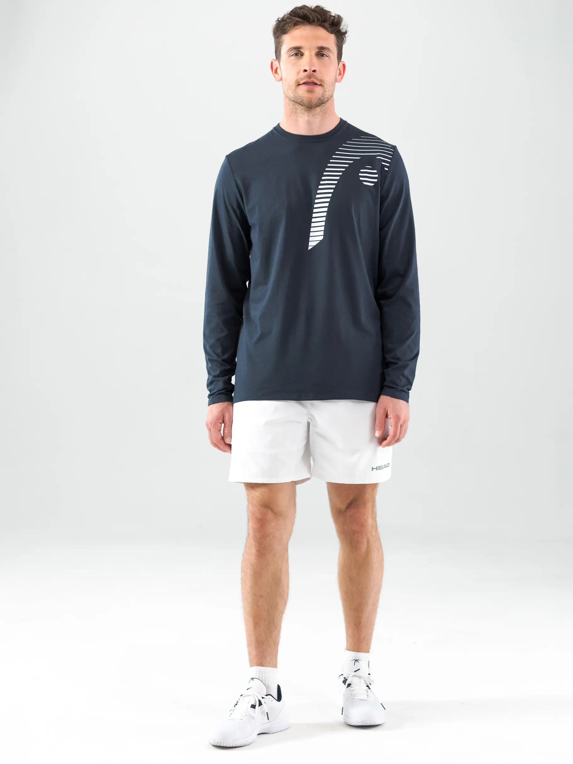 , view full size image of Front view of Product detail - CLUB 21 CLIFF LS Men navy