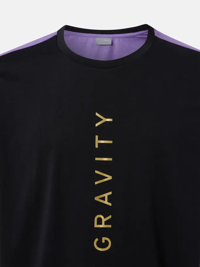 Club head,New, view full size image of Front view of Product detail - GRAVITY T-Shirt Men alight lilac/black
