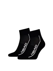 Display front view 1 of Product detail - HEAD ALL SPORTS Unisex Quarter Socks 2P black