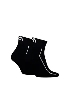 Display front view 2 of Product detail - HEAD ALL SPORTS Unisex Quarter Socks 2P black